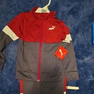 Puma Red and Gray Athletic Set